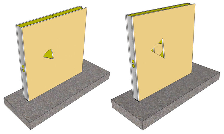 Reparar una rotura de placa de yeso laminado y cómo solucionar la humedad por capilaridad en las paredes.