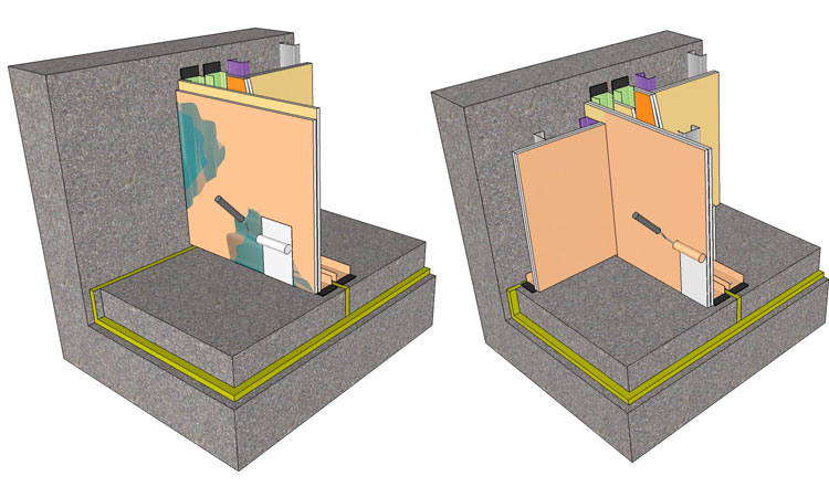 Reparar una rotura de placa de yeso laminado y cómo solucionar la humedad por capilaridad en las paredes.