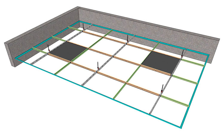 Manual montaje falsos techos registrables, falso techo registrable, falso techo desmontable, instalación techo desmontable