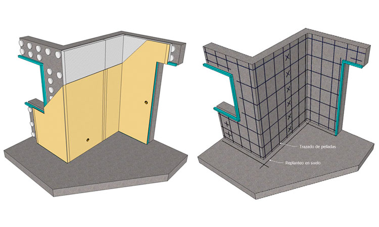 Manual de montaje de Trasdosados directos con pasta de Pladur