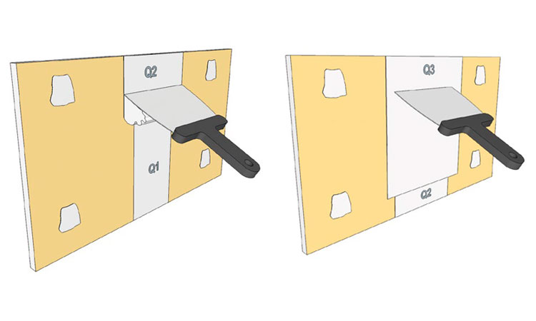 Manual tratamiento de juntas de sistemas pladur, encintado de paredes y techos de pladur, manual encintar pladur, manual cinta pladur